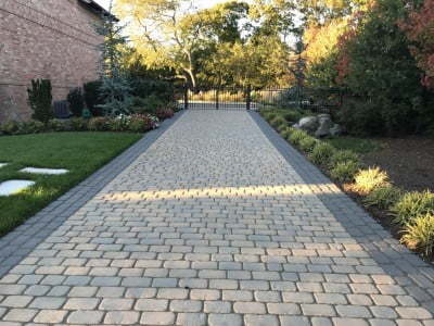 Yorkshire Paving Contractors Laying Cobblestones in Leeds